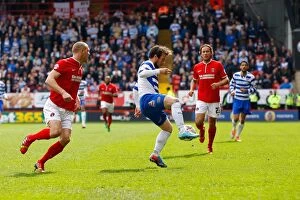 Images Dated 5th April 2014: Sky Bet Championship Showdown: Thrilling Clash between Charlton Athletic and Reading (05/04/2014)