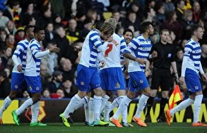Images Dated 11th January 2014: Sky Bet Championship Showdown: Watford vs. Reading - A Clash in Reading FC's 2013-14 Season