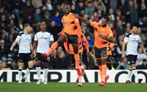 Images Dated 4th November 2017: Sone Aluko's Brace: Derby County vs Reading at Pride Park