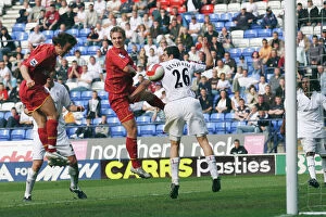 Images Dated 23rd April 2007: Stephen Hunt heads home in the 92nd minute to make it 3-1 at bolton Wanderers