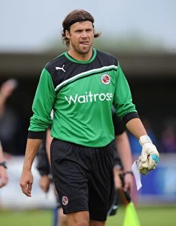 Images Dated 14th July 2012: Stuart Taylor in Action: Reading FC vs. AFC Wimbledon - Pre-Season Friendly at The Cherry Red