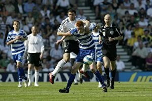 Images Dated 11th May 2008: The Thrilling Barclays Premiership Clash: Derby County vs Reading - May 11, 2008