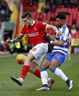 Images Dated 27th February 2016: Thrilling Showdown: Reading FC vs. Charlton Athletic in the Sky Bet Championship at The Valley