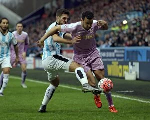 Images Dated 9th January 2016: Tommy Smith vs. Hal Robson-Kanu: Intense FA Cup Tackle at John Smith's Stadium