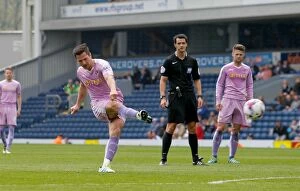 Images Dated 7th May 2016: Yann Kermorgant Scores Dramatic Free Kick for Reading at Ewood Park against Blackburn Rovers in
