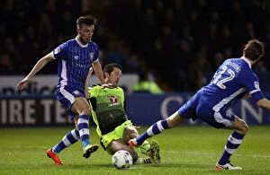 Sheffield Wednesday v Reading Collection: Yann Kermorgant Scores First Goal for Reading in Sky Bet Championship Match against Sheffield