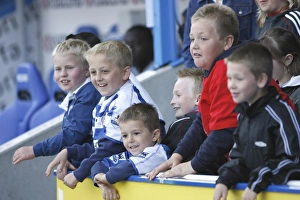 Young Royals fans play ball with Bobby Convey at the half time break against Watford Young Royals fans play ball with Bobby Convey at the half time break against Watford